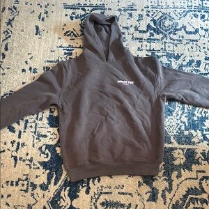 White fox grey hoodie